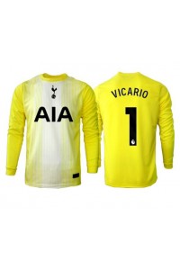 Tottenham Hotspur Guglielmo Vicario #1 Maalivahti Jalkapallovaatteet Kolmaspaita 2025-26 Pitkähihainen